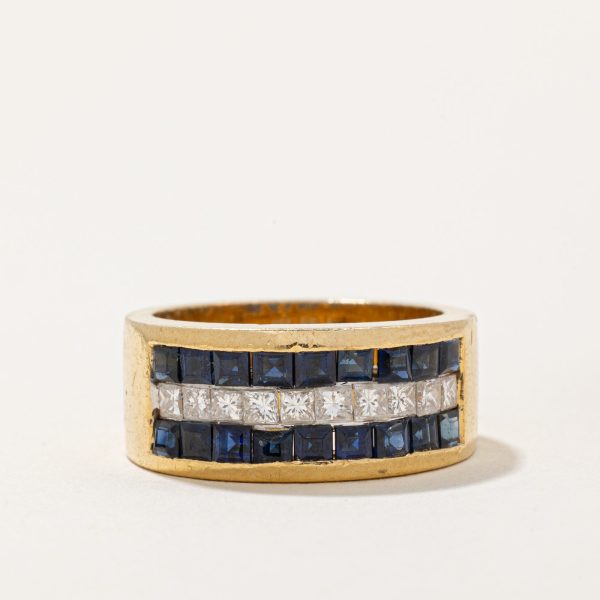 Sapphire & Diamond Band | 1.20ctw, 0.70ctw | SZ 6 | on Sale