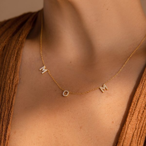 Pave Mom Necklace on Sale