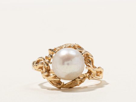 Solitaire Pearl Ring | SZ 5.5 | on Sale