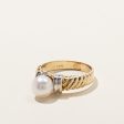 Textured Pearl Ring | SZ 9.25 | on Sale