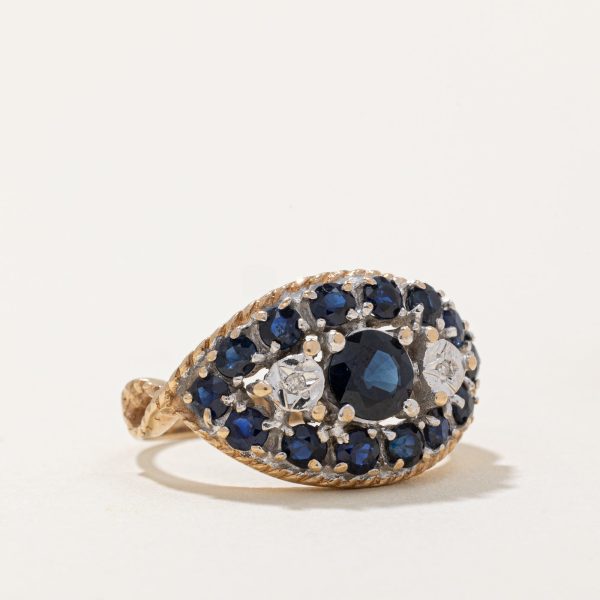 London 1981 Sapphire & Diamond Ring | 1.20ctw, 0.01ctw | SZ 5.5 | Supply