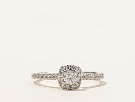 Halo Diamond Engagement Ring | 0.50ctw | SZ 7.5 | Online Hot Sale