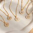 Pearl Initial Disc Necklace Supply