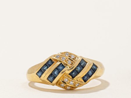 Sapphire & Diamond Ring | 0.50ctw, 0.05ctw | SZ 6.5 | on Sale