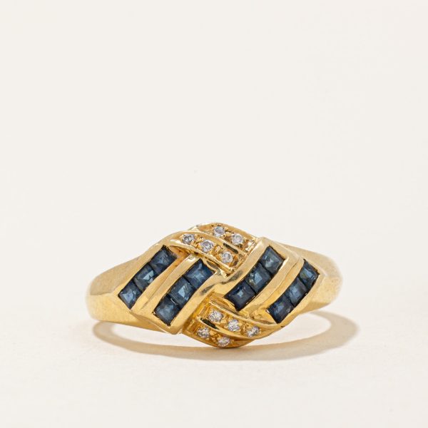 Sapphire & Diamond Ring | 0.50ctw, 0.05ctw | SZ 6.5 | on Sale