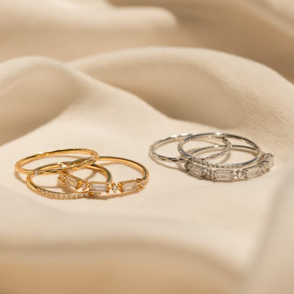 Diamond Stacking Ring Set Sale