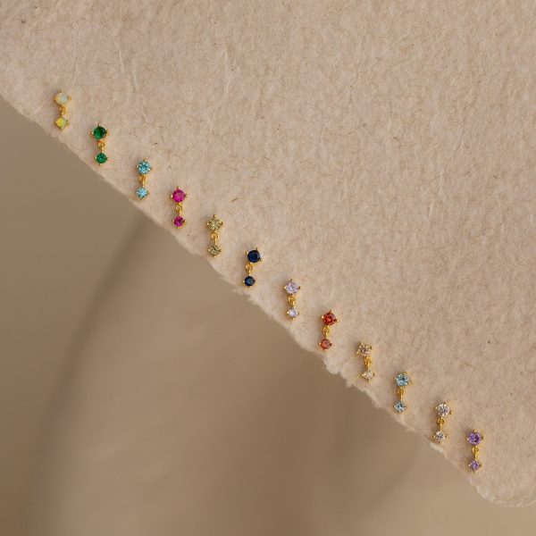 Opal Birthstone Drop Studs Sale