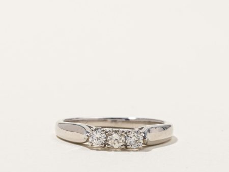 Three Stone Diamond Ring | 0.22ctw | SZ 6.25 | on Sale