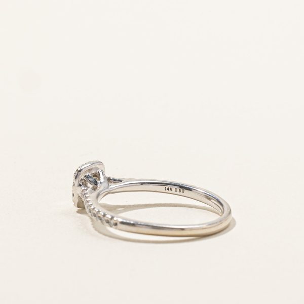 Halo Diamond Engagement Ring | 0.50ctw | SZ 7.5 | Online Hot Sale