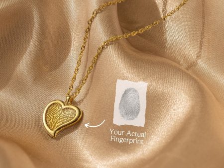 Fingerprint Heart Necklace Online