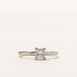 Solitaire Princess Diamond Ring | 0.40ct | SZ 3.75 | Discount