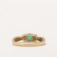 Emerald & Diamond Ring | 0.36ct, 0.01ctw | SZ 7.25 | on Sale