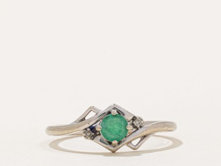 Emerald Ring | 0.18ct, 0.01ctw | SZ 6.25 | on Sale