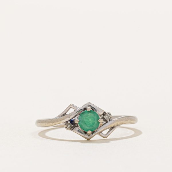 Emerald Ring | 0.18ct, 0.01ctw | SZ 6.25 | on Sale