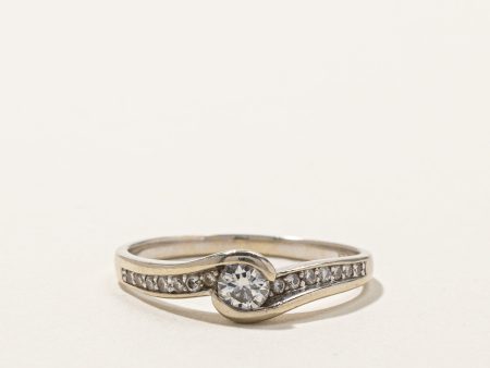 Semi Bezel Diamond Ring | 0.43ctw | SZ 7.5 | Online Hot Sale