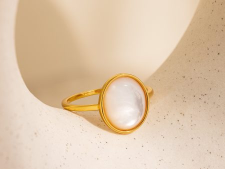 Mother of Pearl Signet Ring Online Sale