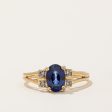 Sapphire & Diamond Ring | 1.00ct, 0.02ctw | SZ 5.75 | Discount