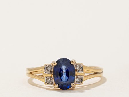 Sapphire & Diamond Ring | 1.00ct, 0.02ctw | SZ 5.75 | Discount