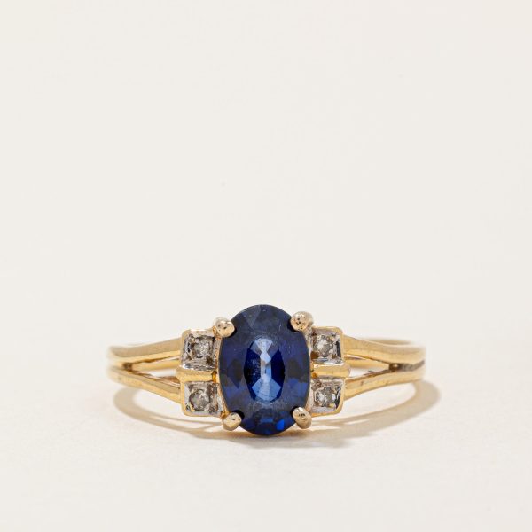 Sapphire & Diamond Ring | 1.00ct, 0.02ctw | SZ 5.75 | Discount