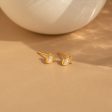 Dainty Opal Teardrop Studs Fashion