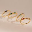 Cluster Marquise Birthstone Ring on Sale