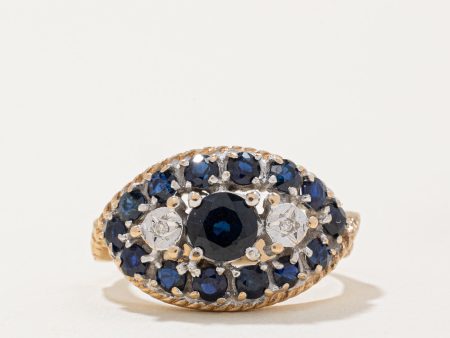 London 1981 Sapphire & Diamond Ring | 1.20ctw, 0.01ctw | SZ 5.5 | Supply