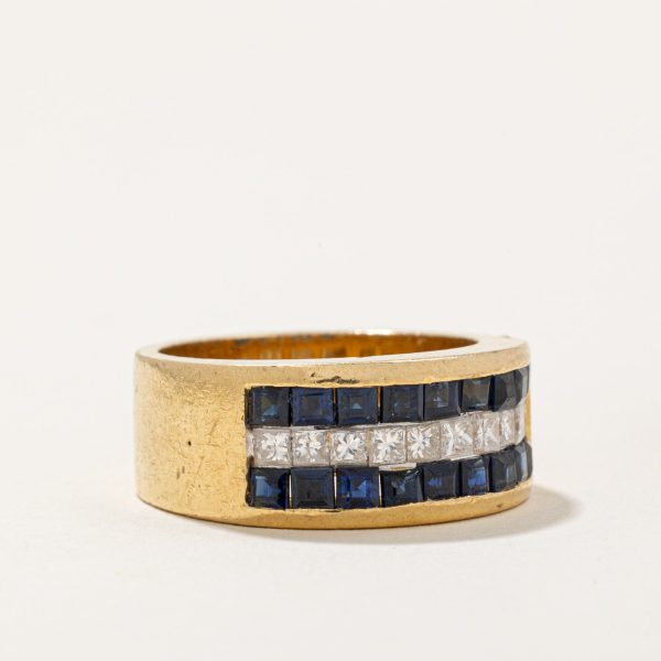 Sapphire & Diamond Band | 1.20ctw, 0.70ctw | SZ 6 | on Sale