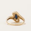 Sapphire & Diamond Cocktail Ring | 0.35ct, 0.01ctw | SZ 4.25 | For Cheap