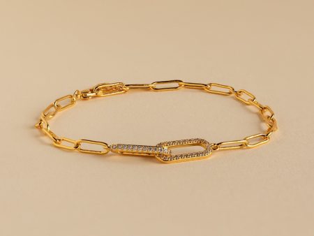 Pave Link Chain Bracelet Online now