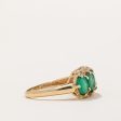 Five Stone Emerald & Diamond Ring | 1.50ctw, 0.04ctw | SZ 6 | Sale