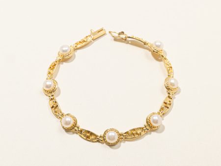 Pearl Chain Bracelet | 7.5 | Cheap