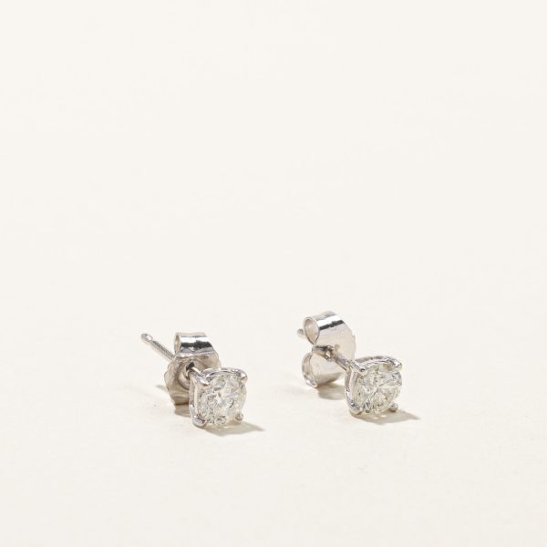 White Gold Diamond Studs | 0.44ctw | For Cheap