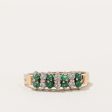 Emerald & Diamond Ring | 0.10ctw, 0.10ctw | SZ 6.25 | Cheap