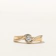 Semi Bezel Diamond Bypass Ring | 0.20ct | SZ 5.75 | Online now