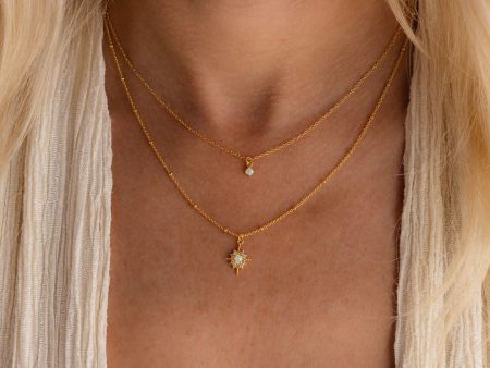 Opal Star Duo Necklace Sale