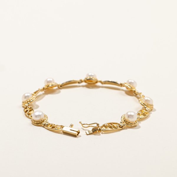 Pearl Chain Bracelet | 7.5 | Cheap