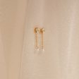 Diamond Pearl Drop Earrings on Sale