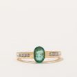 Emerald & Diamond Ring | 0.57ct, 0.03ctw | SZ 6.5 | Fashion