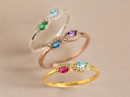 Infinity Marquise Birthstone Ring Cheap