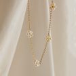 Flower Pearl Station Necklace Online