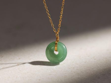 Round Jade Pendant Necklace Sale