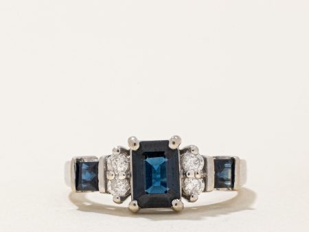 Sapphire & Diamond Ring | 1.25ctw, 0.16ctw | SZ 5.75 | Supply