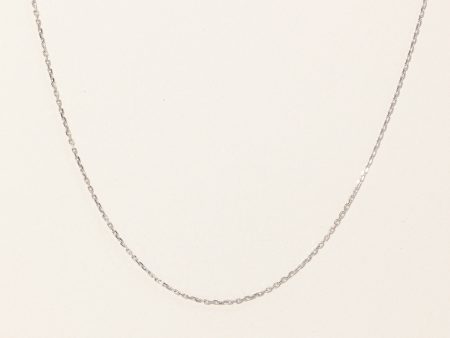 14k White Gold Rolo Chain | 16  | Online