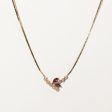 Garnet & Diamond Pendant Necklace | 0.50ctw, 0.08ctw | 16  | For Cheap