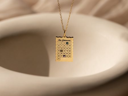 Calendar Birthstone Necklace Online Sale