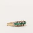 Emerald & Diamond Ring | 0.33ctw, 0.05ctw | SZ 6.75 | on Sale