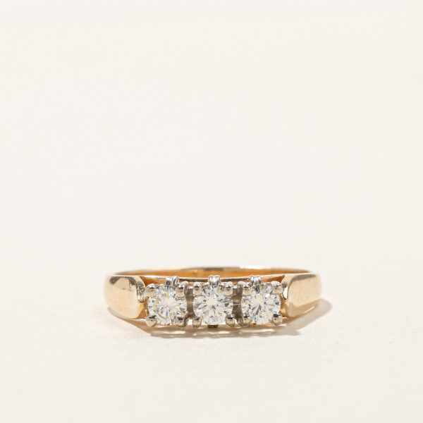 Three Stone Diamond Ring | 0.35ctw | SZ 6.25 | Supply