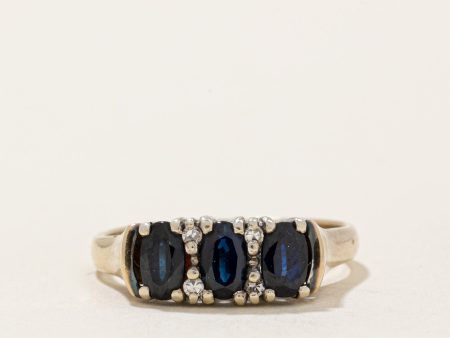 Sapphire & Diamond Ring | 1.00ctw, 0.02ctw | SZ 5 | For Cheap