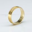 Double Beveled Yellow Gold Band | SZ 9.75 | Discount