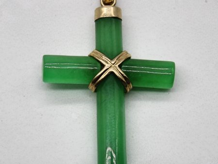 Jadeite Cross 14k Pendant | 15.00ctw | Sale